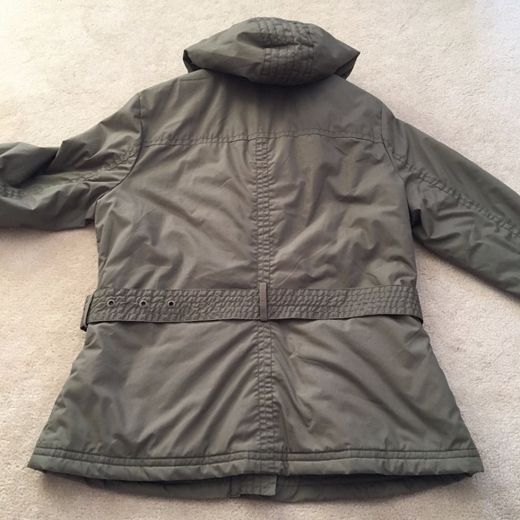 ⭐️ Women’s Field Jacket Removeable Hood Belt Khaki - Picture 3 of 16